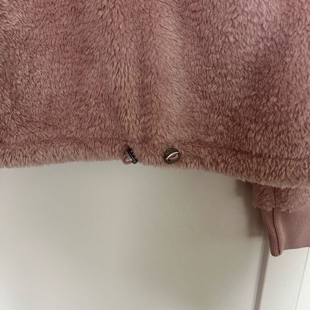 CALVIN KLEIN Quarter-zip Fleece Sweatshirt In Evening Sand - Picture 7 of 12